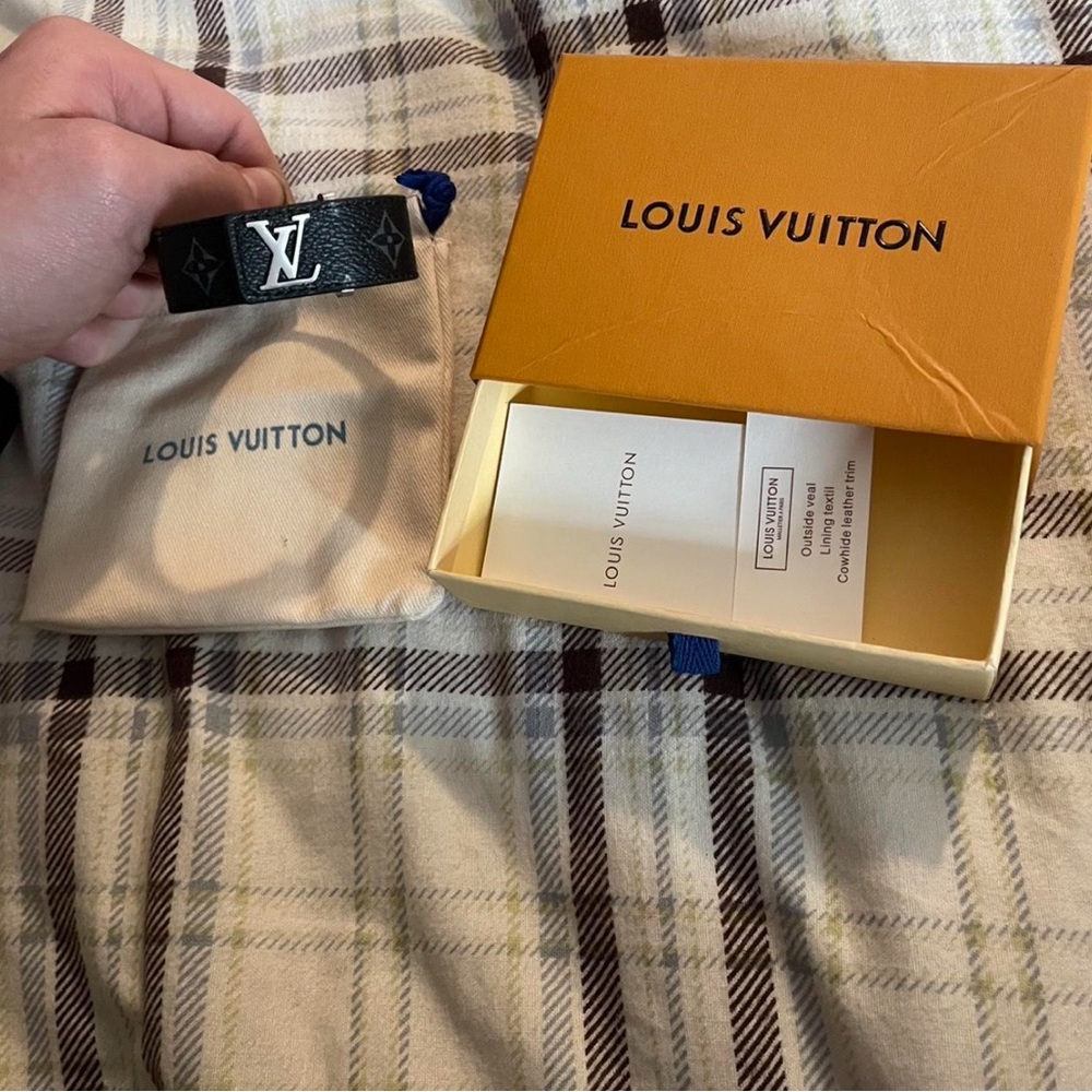 Louis Vuitton Black Monogram Cuff